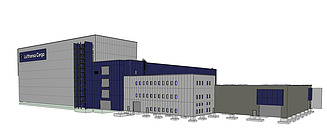Image of a Lufthansa Cargo 3D building